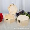 Caja de Madera Hexagonal Caja de Empaque para Joyería con Flores Caja de Empaque para Regalos Madera Maciza Caja Pequeña de Almacenamiento Almacenamiento con Cajón Caja de Almacenamiento de Escritorio