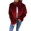 Chaqueta informal con cremallera y cuello alto de piel sintética para mujer, otoño e invierno, transfronteriza, de Amazon 2024, para mujer europea y americana