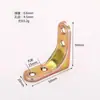 Soporte de Ángulo Recto en L Acero Laminado en Frío Accesorios de Fijación para Gabinetes Soporte Engrosado en Forma de S Al por Mayor Engrosado y Duradero