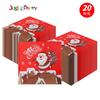Decoração de Natal Transfronteiriça Guardanapos Estampados Papai Noel Guardanapos Quadrados Guardanapos Estampados com Logotipo para Festa Atacado