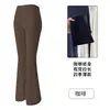 Pantalones Acampanados de Tiburón para Otoño Temprano para Mujer, Control de Abdomen, Adelgazantes, de Cintura Alta, Ligeramente Acampanados, Leggings Casuales, Pantalones Deportivos de Yoga