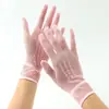 Guantes de Malla para Mujer con Corte Calado Verano Negro Elásticos de Encaje Cheongsam Baile Cortos de Medio Dedo Novia Vestido de Boda Actuación