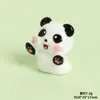 Resina Tridimensional Panda Vermelho Fofo Acessórios Criativos para Joias DIY Decoração Criativa para Mesa de Trabalho Carro Pequenos Enfeites Boneca