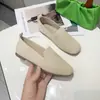 Estación Independiente Verano 2026 Nuevos Zapatos Casuales de Punto Plano sin Cordones de Punta Cuadrada Talla Grande Europeos y Americanos de Comercio Exterior para Mujer