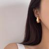 Pendientes Metálicos de Gota de Agua de Alta Gama Europeos y Americanos para Mujer, Pendientes de Personalidad de Moda y Exagerados, Elegantes Accesorios para Orejas