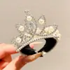 Moldeador de Moño para el Cabello Corona de Cumpleaños Pinza para el Cabello para Niñas Accesorio de Cabello de Princesa Hebilla para Cola de Cabello de Niña Pasador de Perlas