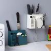 Caja de almacenamiento de cucharas para vajilla de cocina, jaula para palillos de pared, escurridor, soporte para palillos, jaula para palillos para el hogar