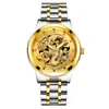 Explosiones de comercio exterior calendario de moda reloj para hombre reloj para hombre banda de acero no mecánico negocio reloj de dragón chino una generación de pelo