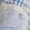 Sombrero de Pescador Plano Estilo Coreano que Cubre la Cara, Sombrero de Cubo a Cuadros Azul y Blanco Fresco que Hace que la Cara Parezca Más Pequeña, Sombrero de Sol Versátil Casual para Mujer