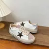 Gu Yun2026 Outono Novo Estilo Prata Estilo Coreano Sapatos Sujinhos Estrelados Femininos Moda Cor Blocada Casuais Tênis de Board Feminino Tendência