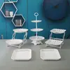 Suporte de mesa para sobremesas, pratos, expositores, enfeites, bandeja para lanches e frutas, decoração de casamento, mesa de centro para sala de estar, prato de frutas personalizado