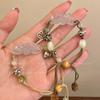 Nova Pulseira de Puxar Lótus Antigo Estilo Chinês Pulseira Retro de Alta Qualidade para Mulheres Pulseira de Corda Trançada para Namorada Estudante de Nicho