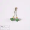 Flor de Vidro de Glória da Manhã e Vagem de Lótus, Pequenos Acessórios Semi-Acabados de Pulseira e Chaveiro DIY Exquisitos e Fofos, Fornecimento Atacadista