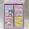 Nuevo Libro de Pegatinas de Cuadrícula de Cómic Sanrio Pegatinas de Dibujos Animados Material de Pegatinas Pegatinas Lindas Regalos