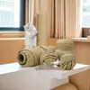 Cuerda y Hilo de Yute de 1-20 mm para Tejer Juguetes, Tablero Rascador Ecológico Natural para Gatos