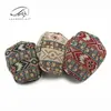 Boina Jacquard de Moda Estilo Coreano para Mujer, Gorra Británica Retro con Visera, Gorra Delantera de Personalidad Estilo Étnico, Sombrero de Moda Reversible