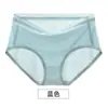 [Bolsa independiente] Ropa interior de seda helada de cintura media para mujer, sin costuras, transpirable, de talla grande, de algodón, con entrepierna antibacteriana, transfronteriza