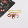 Natal transfronteiriço broche liga bonito alce velho boneco de neve floco de neve candy cane pin coat bag badge