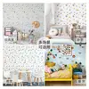 Saia de Parede para Decoração de Quarto Infantil de Jardim de Infância Adesivos de Parede de Espuma Anticolisão Adesivos de Azulejo de Imitação Mármore Papel de Parede Cartoon Aconchegante