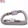 Cerradura de arenado Hebrew 8#D 80*45*7.4mm cerradura roscada gancho de resorte de seguridad color negro pistola accesorios para exteriores