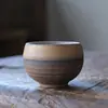 Conjunto de Xícaras de Chá Pessoais Cerâmicas Rústicas Vintage, Utensílios de Chá Kung Fu, Xícara de Chá Doméstica, Tigela de Chá Pequena Única, Xícara do Anfitrião