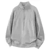 M-8XL2026 Nueva Ropa para Hombre Tallas Grandes Sudadera Pesada para Hombre Polo de Media Cremallera Ropa de Abrigo para Hombre Otoño