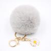 Venta Caliente Llavero Colgante Bola de Pelo de Margarita Moda para Mujer Bolso Felpa Monedero Coche Colgante Girasol