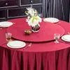 Funda Protectora Giratoria Redonda Grande para Mesa de Hotel Mantel de Mesa Giratoria Redonda de Vidrio de Lujo Ligero Mantel de Color Sólido