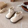 2026 Botas de Cuero Nuevas para Niñas con Adorno de Encaje Moño Botines Cortos Botines Cortos para Niñas Botas de Otoño Suela Suave Antideslizante