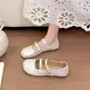 Versátiles Zapatos de ballet Mary Jane de correa única 2026, zapatos planos casuales deportivos para mujer con hebilla plateada, estilo nuevo