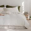 Juego de cama de cuatro piezas con diseño de gofre de clase A, de algodón 60 de calidad para bebés, color sólido, funda de edredón de algodón puro, ropa de cama ligera de lujo de alta calidad