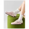 Meias Femininas de Verão Finas Estilo Ballet Meia-Panturrilha, Brancas, Cor Sólida, Laço, Sem Costura, Novo Estilo Popular 2026