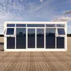 Casa Contenedor con Muro Cortina de Cristal - Diseño Moderno y Materiales Personalizados - Conveniente, Móvil y Desmontable - para Uso Residencial y Comercial
