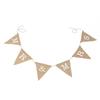 Bandera triangular de lino MR MRS de gran venta fiesta de vacaciones fiesta decoración de boda bandera colgante estilo europeo y americano bandera para tirar