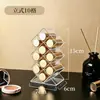 Soporte Vertical para Labiales Acrílico Exhibidor de Maquillaje Caja de Almacenamiento para Labiales con Forma de Pez Estante de Almacenamiento de Escritorio