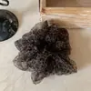 Elástico de Cabelo de Rede com Estampa de Leopardo Estilo Coreano Fofo Estilo Preguiçoso para Mulheres, Corda de Cabelo de Rabo de Cavalo de Alta Qualidade, Acessórios de Cabelo, Faixa de Cabeça e Adorno de Cabeça