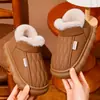 Chinelos de algodão infantis estilo pai e filho para meninos e meninas, superfície de couro impermeável, chinelos de algodão para casa para casais e família, dropshipping