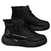 Zapatos de algodón cálidos transfronterizos para hombre, que aumentan la altura, con felpa, botas de nieve con felpa, zapatillas deportivas para hombre tipo "dad shoes" versátiles, botas de trabajo para hombre