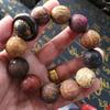 Pulsera de Múltiples Cuentas Hecha de Madera con Buey Tallado, Simbolizando Darle la Vuelta a las Cosas, Doce Signos del Zodiaco, Cuentas de Palo de Rosa para Hombres y Mujeres, Pulsera, Colgante para Coche