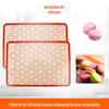 Almofada de cozimento de silicone resistente a altas temperaturas de fibra de vidro macaroon baking pad forno antiaderente almofada de silicone local atacado