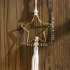 Artesanía de Madera Colgante Estrella Negra y Luna Hueca Nuevo Producto Transfronterizo Decoración de Pared para Hogar y Dormitorio Colgador Venta al por Mayor
