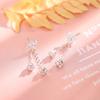 Aretes de Borla de Orquídea Mariposa Suzuki Inteligentes Elegantes Largos Súper Hada Textura Elegante Cadena de Flor Mariposa Florecilla Aretes para Mujer