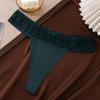 Ropa Interior Sexy de Comercio Exterior para Mujer, Tanga Sexy de Encaje en el Borde de Cintura Baja para Mujer, Ropa Interior para Mujer Súper Sexy y Tentación Desnuda
