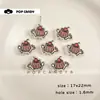 Enfeites Acrílicos Fofos com Contas e Furo Passante, Luminária de Mesa Fofa, Casa Nuvem Canele Acessórios para Corrente de Celular DIY