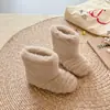 Botines Cortos de Peluche para Niñas 2026 Invierno Nuevos Botas Infantiles Algodón de Dos Capas con Forro Polar Botas de Algodón Zapatos de Algodón Botas de Princesa para Niñas Modernas