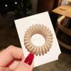 Teléfono Popular de Color para Línea Telefónica Anillo para el Cabello Cuerda para el Cabello de Mujer Cuerda de Goma Flexible Esmerilada Estilo Simple Cuerda para el Cabello Roja de Internet Estilo Básico