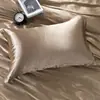 Promoção de fronhas de seda, mesmo estilo das lojas, individuais ou em par, fronhas de seda frescas para o verão, fronhas de seda para beleza