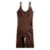 Ropa interior moldeadora sin costuras de una sola pieza estilo europeo y americano transfronteriza, control de abdomen y levantamiento de glúteos, camiseta sin mangas moldeadora corporal sin costuras para mujer, estilo fino de verano