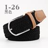 Cinto de Cintura Elástica Transfronteiriço, Casual e Versátil, Comprimento Estendido, Cinto Colorido de Jeans Tecido, Cinto com Fivela de Pino, Cinto Decorativo para Roupas