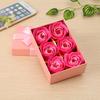 Regalo de San Valentín Caja de Regalo de 6 Flores de Rosa Flor de Jabón Regalo de Navidad Regalo Promocional para Evento de Inauguración